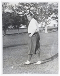 Group of Three 1932 Babe Ruth Golfing Original News Service Photos (All PSA/DNA Type I)