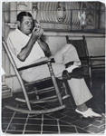 1933 Original News Service Photo of Babe Ruth from August 27, 1933 <em>St. Louis Post-Dispatch</em> Sports Section (PSA/DNA Type I)