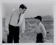 1931 Original News Service Photo of Babe Ruth Promoting Universal Pictures Short Film <em>Slide, Babe, Slide</em> (PSA/DNA Type I)