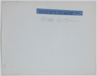 1931 Original News Service Photo of Babe Ruth Promoting Universal Pictures Short Film <em>Slide, Babe, Slide</em> (PSA/DNA Type I)
