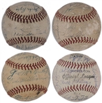 Group of Eight 1945 to 1980 Boston Red Sox Team Signed Baseballs (BAS)