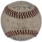 Group of Eight 1945 to 1980 Boston Red Sox Team Signed Baseballs (BAS)