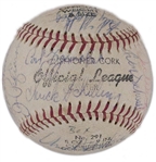 Group of Eight 1945 to 1980 Boston Red Sox Team Signed Baseballs (BAS)