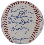 Group of Eight 1945 to 1980 Boston Red Sox Team Signed Baseballs (BAS)