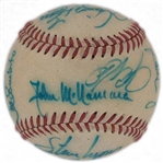 Group of Eight 1945 to 1980 Boston Red Sox Team Signed Baseballs (BAS)
