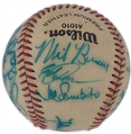 Group of Eight 1945 to 1980 Boston Red Sox Team Signed Baseballs (BAS)