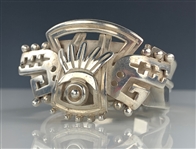 Elvis Presley Owned Ornate “Sundial” Sterling Silver Bracelet by Noted Jewelry Designer Alfredo Villasana Given to His Cousin Patsy Presley