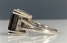 Elvis Presley Owned Sterling Silver Ring with Huge Stone Given to His Cousin Patsy Presley