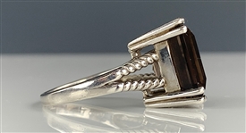 Elvis Presley Owned Sterling Silver Ring with Huge Stone Given to His Cousin Patsy Presley