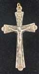 Elvis Presley Owned Silver Italian Crucifix Pendant Given to His Cousin Patsy Presley