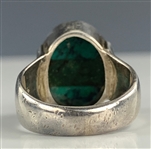 Elvis Presley Owned Sterling Silver Ring with Very Large Turquoise Stone -  Given to His Cousin Patsy Presley