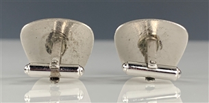 Elvis Presley Owned “EP” Monogrammed Sterling Silver Cufflinks - Given to His Cousin Patsy Presley