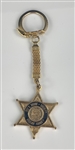 Elvis Presley Owned Shelby County Sherif Badge Keychain Given to Him by Sheriff Roy C. Nixon - Given to His Cousin Patsy Presley