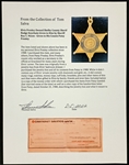 Elvis Presley Owned Shelby County Sherif Badge Keychain Given to Him by Sheriff Roy C. Nixon - Given to His Cousin Patsy Presley