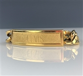 Elvis Presley Owned Monogrammed “ELVIS” ID Bracelet - Given to His Cousin Patsy Presley