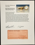 Elvis Presley Owned Mother of Pearl Tie Clip - Given to His Cousin Patsy Presley