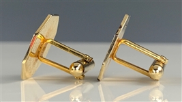 Elvis Presley Owned Gold Hexagon Cufflinks Given to His Cousin Patsy Presley