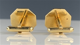 Elvis Presley Owned Gold Hexagon Cufflinks Given to His Cousin Patsy Presley