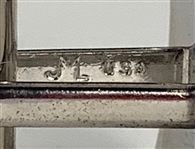 Elvis Presley Owned Flower Stems Sterling Silver Cufflinks Given to His Cousin Patsy Presley