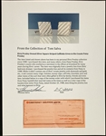 Elvis Presley Owned Silver Square Striped Cufflinks Given to His Cousin Patsy Presley