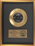RIAA Gold Record Award for Elvis Presleys 1958 Single “Hard Headed Woman” - ELVIS FIRST CERTIFIED GOLD RECORD!