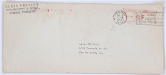 Collection of Seven Elvis Presley Fan Response Letters and Original Envelopes, Incl. 1959 Army Fan Letter