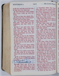 Elvis Presley Personally Owned and Studied Bible Given to Him by a Fan- later Gifted to His  Aunt Nash Pritchett
