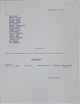 1964 <em>Roustabout</em> Preview Invitations (2 Different) Plus Original Paramount File Documents Concerning the Previews