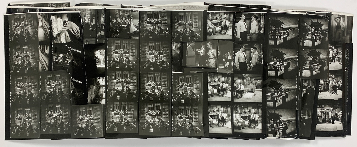 Massive 1958 <em>King Creole</em> Medium Format Contact Sheet Archive with 800+ Images