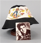 1956 “Elvis Presley Enterprises” Hat with Pictorial Tag, “Dog Tag”on Card and “Dog Tag Anklet” on Card (3 Items)
