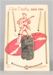 1956 “Elvis Presley Enterprises” Hat with Pictorial Tag, “Dog Tag”on Card and “Dog Tag Anklet” on Card (3 Items)