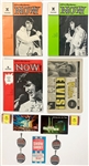 Elvis Presley Las Vegas Hilton Collection of 13 Items Incl. <em>Hilton NOW!</em> Magazines with Elvis Covers