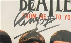 Ringo Starr Signed (With a Star!) Photo of The Beatles 45 Sleeve “From Me to You”  (BAS)