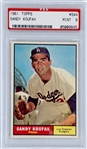 1961 Topps #344 Sandy Koufax – PSA MINT 9 – Only 2 Graded Higher!