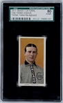 1909-11 T206 Frank Chance, Yellow Background -  SGC 80 – Only 3 Graded Higher!