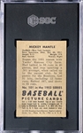 1952 Bowman #101 Mickey Mantle – SGC NM 7