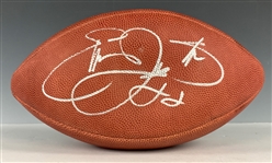 Emmitt Smith Signed Football and 1990 Fleer Update #U-40 Emmitt Smith PSA GEM MINT 10
