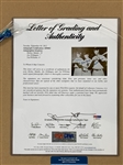 Joe DiMaggio, Mickey Mantle and Ted Williams Signed 11 x 14 inch Photo with PSA/DNA “10” Mantle Signature!
