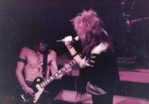 Axl Rose 1984-85 Stage Used Microphone from His First Shows with Guns N' Roses and Previous Band LA Guns