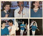 Annette Funicello Stage-Worn White Beaded Statement Necklace at <em>Back to the Beach</em> Event and Variety Artists ID Card - From Her 2015 Estate Charity Sale