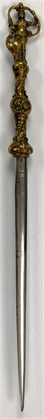 Humphrey Bogarts Personal "HB" Monogrammed Ornate Letter Opener – From the Collection of Make-Up Artist Gordon Bau