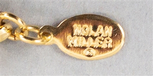 Lana Turner Faux Gold Necklace – From her Estate with Photo of Turner Wearing It!