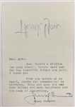 Jimmy Durante (The Great Schnozzola) Signed Note with Original Mailing Envelope (BAS)