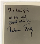 Nelson Eddy Signed 8 x 10 Photo and Signed 1946 Letter Referencing His 1947 Film <em>Northwest Outpost</em> (BAS)