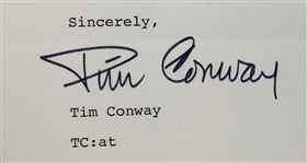 Tim Conway Signed Letter on <em>Tim Conway Show</em> Letterhead (BAS)