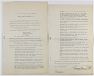 Samuel Goldwyn Signed 1947 Board of Directors Minutes Referencing <em>The Bishop's Wife</em> and Benny Goodman's Contract (BAS)