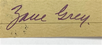 Zane Grey (Legendary Western Author) Signed 1930 Personal Check (BAS)