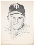 Scarce Oversized 11 x 14 Inch Wilson Advisory Staff Premiums (13) Incl. Jerry West, Paul Hornung and Ron Santo