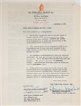 “The Lunts” Signed “Theatre Guild” Performance Contract – Alfred Lunt and Lynn Fontanne (BAS)