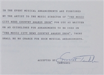 “Jim Owens Entertainment” Signed Performance Contract Archive of 62 Signed Pieces Incl. Burt Reynolds, Jerry Reed, George Jones and Many Others! (BAS)